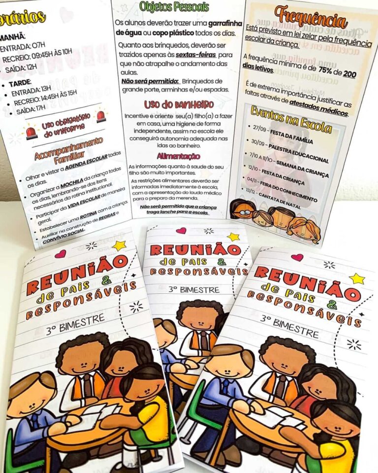 Folder Reunião de Pais