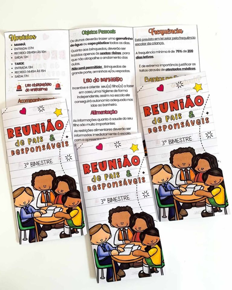 Folder Reunião de Pais