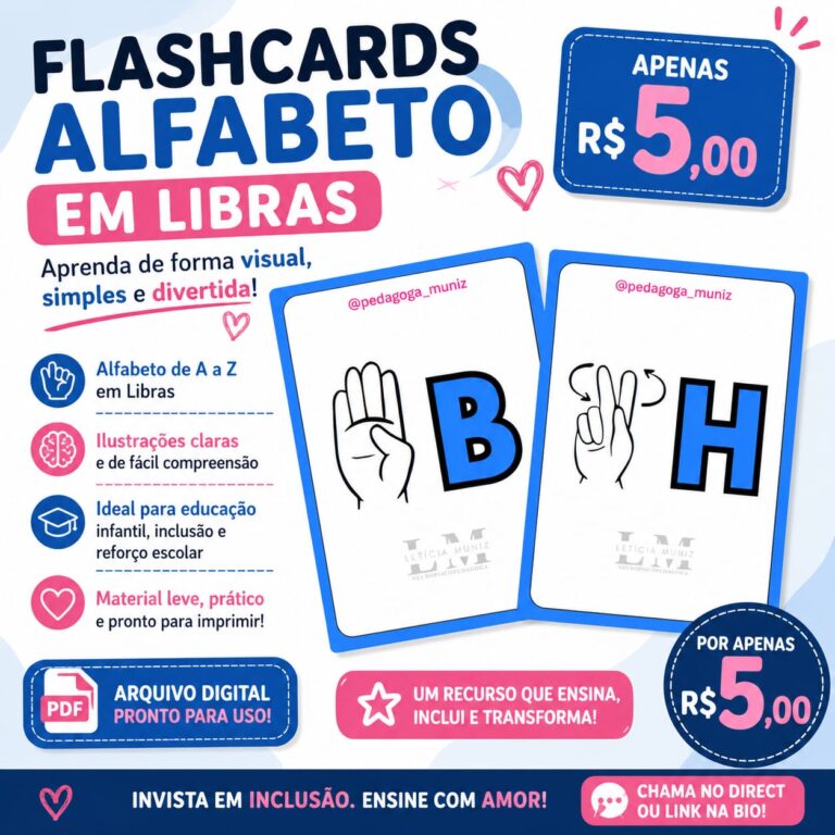 Flashcards Alfabeto em Libras